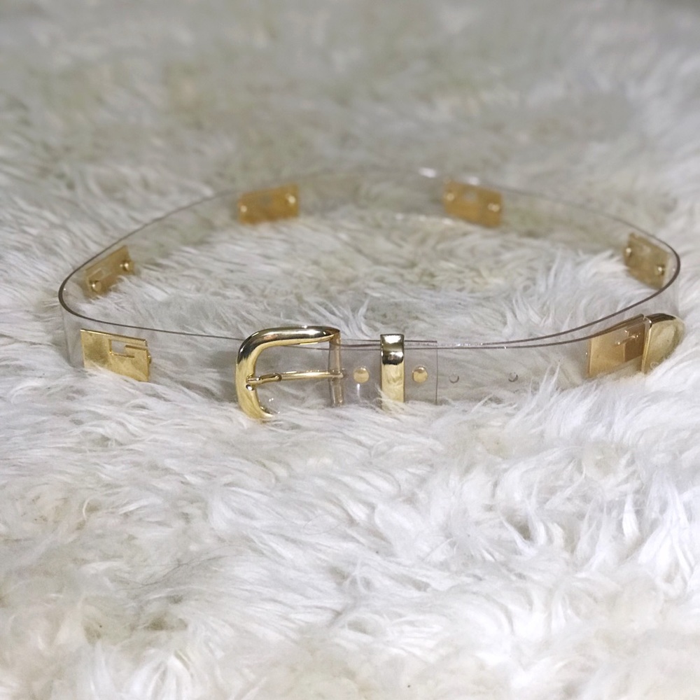 ⚡️Vinyl GG monogram Belt in Gold⚡️